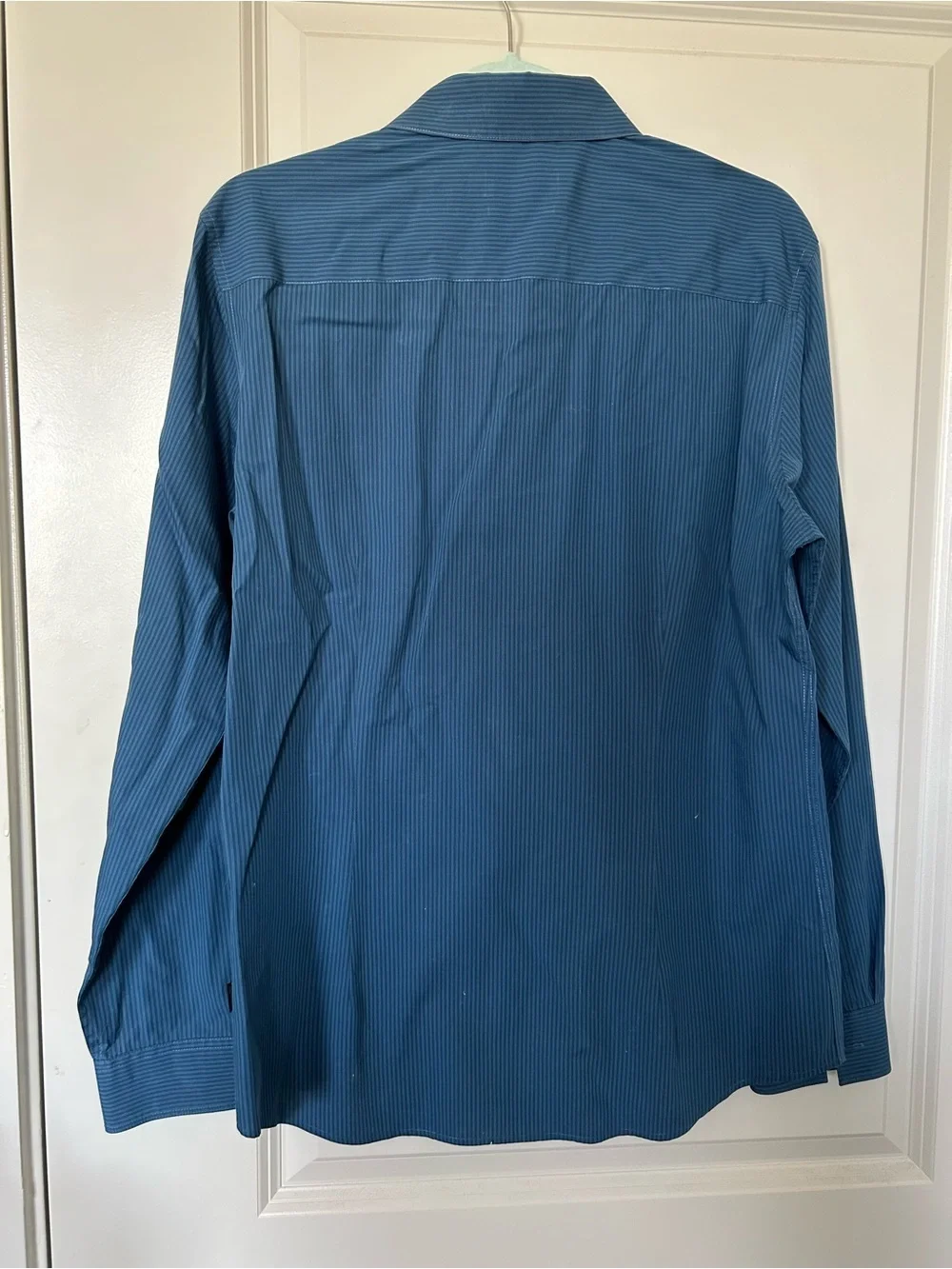 Calvin Klein Blue Pinstripe Men's Dress Shirt
